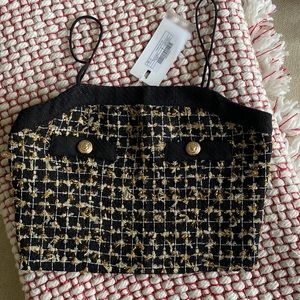 NWT Endless Rose Tweed Crop Top